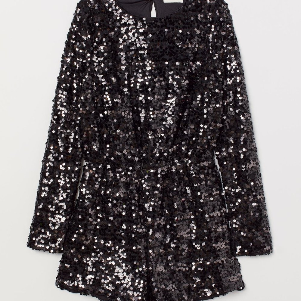 H&M Sequined Romper/Jumpsuit - Size 14